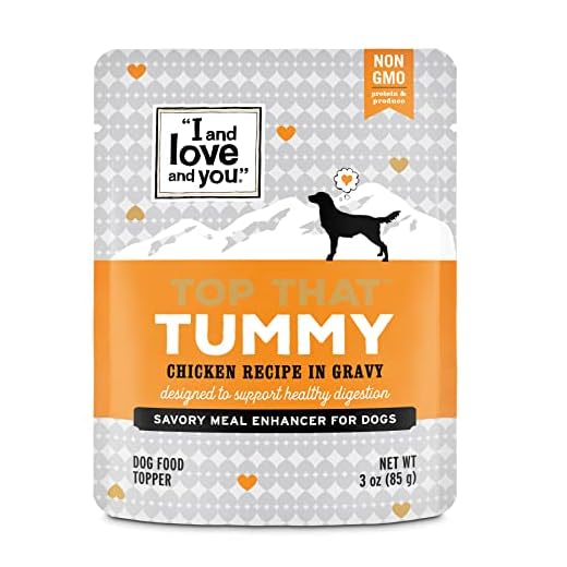 "I and love and you" Top That Tummy Wet Dog Food Pouch, Chicken Recipe In Gravy, 3 oz (Pack of 12)