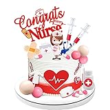 33 PCS Nurse Cake Toppers Nursing Cupcake Toppers Medicine Stethoscope Medical Instruments Decorations for Medical Rn Doctor Nurse Themed Birthday