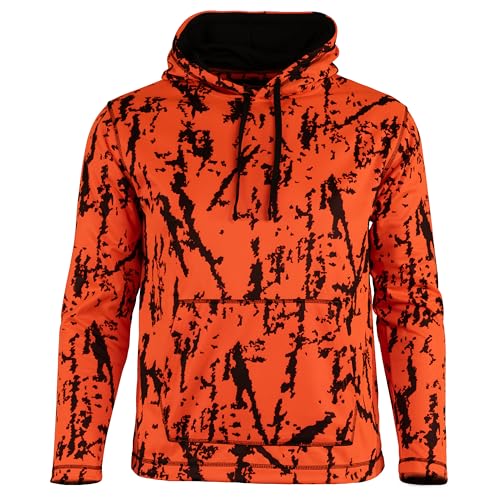 Gamehide Performance Fleece Camo Hoodie – Moisture-Wicking, Lightweight Camo Hunting Sweatshirt with Hood