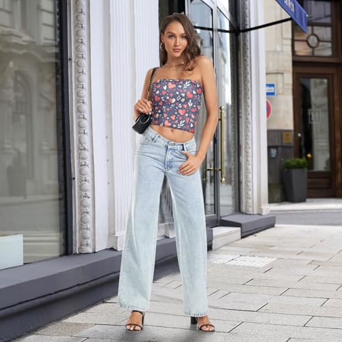 Crumpled Aluminium Foil Sexy Crop Tops for Women Soft Bandeau Bra Top Boob Tube Top for Teen Girls 5