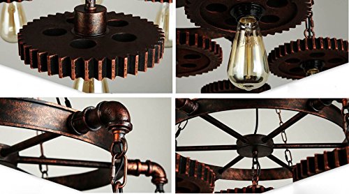 Surpars House S017008300001 Farm House Chandelier, 7-Heads Rustic Industrial Pendant Light thumb #6