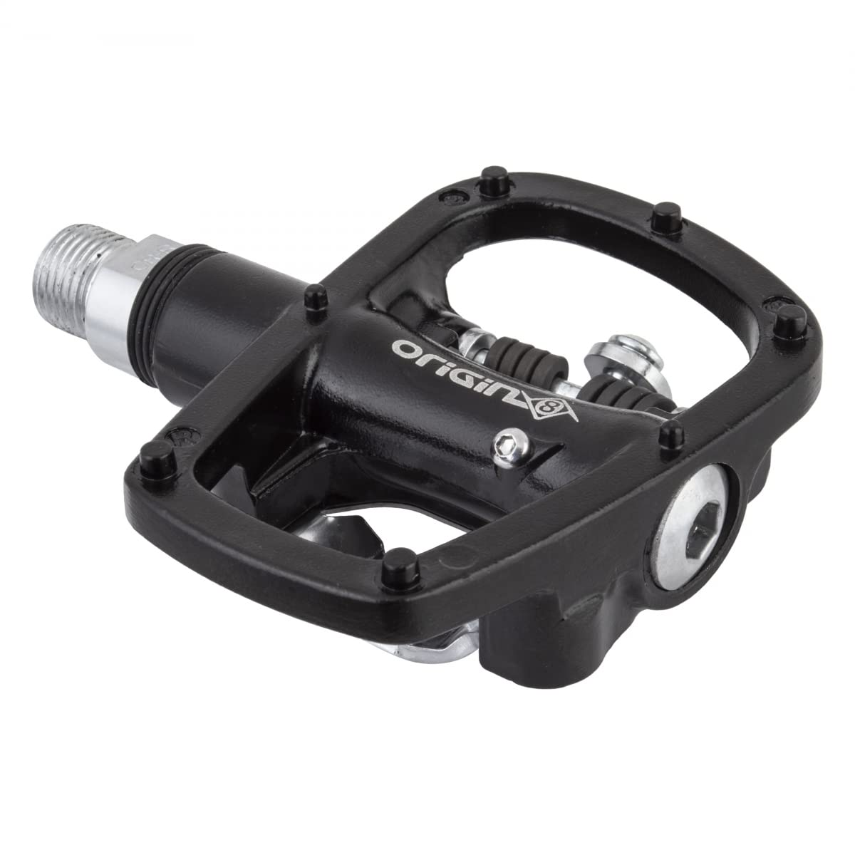 Bicycle Pedals Origin8 Dual Sport MultiPurpose SPD Single Clipless 9/16 Black