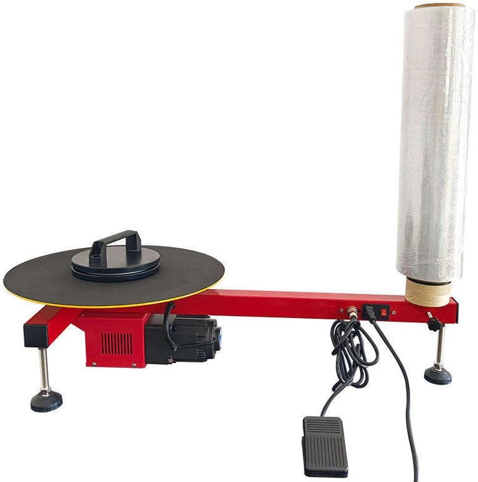 Stretch Film Dispenser Wrapping Machine, Electric Stretch Film Wrapping Machine, Fully Automatic Pallet Wrapping Machine, Industrial Stretch Wrap Dispenser, Speed 30rpm, For Box