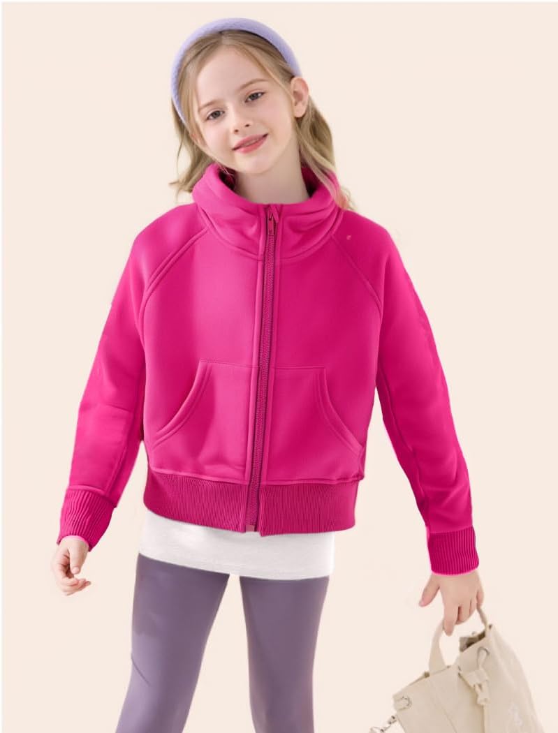 J·E Sterguard Girls' Fashion Hoodies Sweatshirts Fleece Zip-Up Hoodie for Girls and Boy 6-14 Year Old Girl Clothes - Image 2