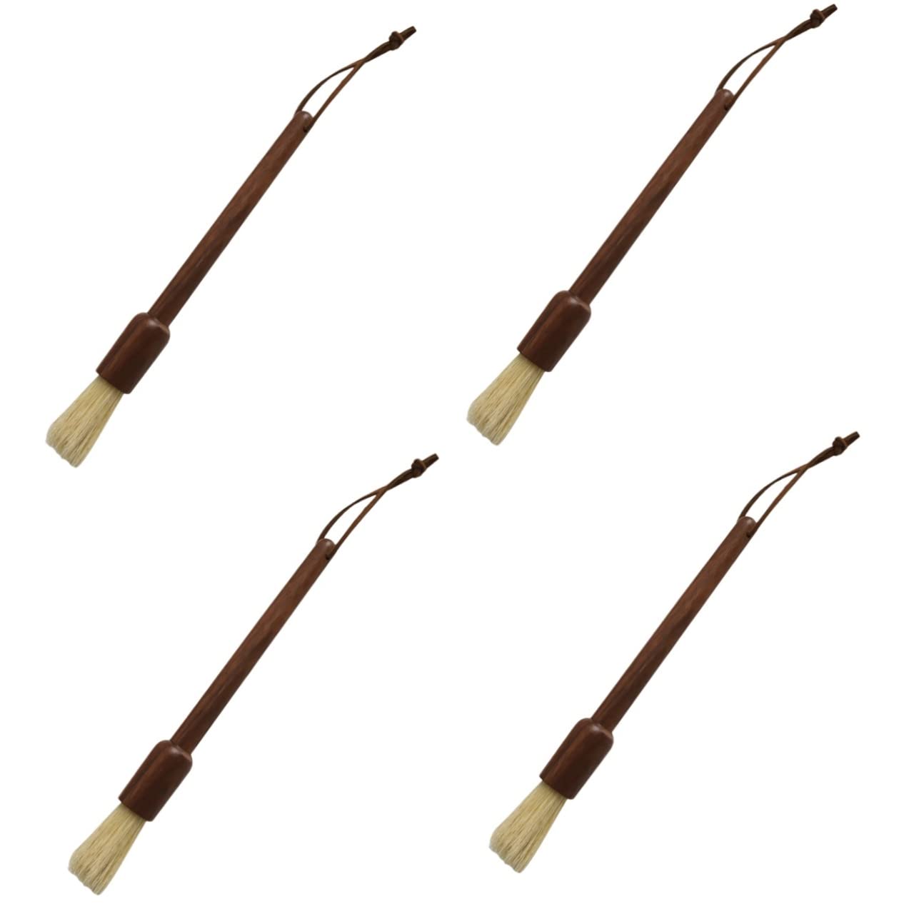 4 Piezas Cepillo de limpieza para cafeteras cepillo de máquina de detalle cafeteras expreso Cafe molido café cepillo de limpieza con mango de madera concentrarse