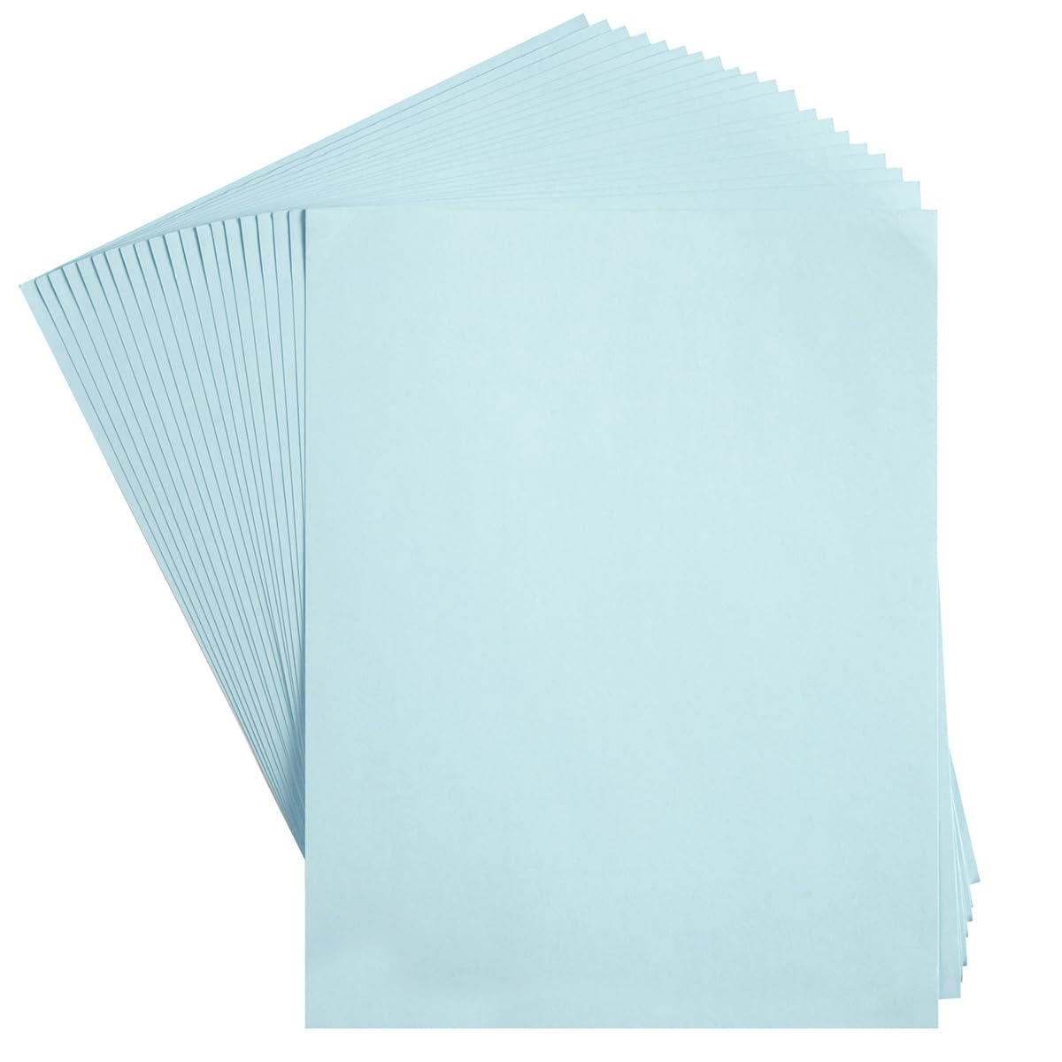 20 Sheets Colored Thick Paper Cardstock Blank for DIY Crafts Cards Making, Invitations, Scrapbook Supplies, Stationary (Light Blue, 8.5 x 11 inches)