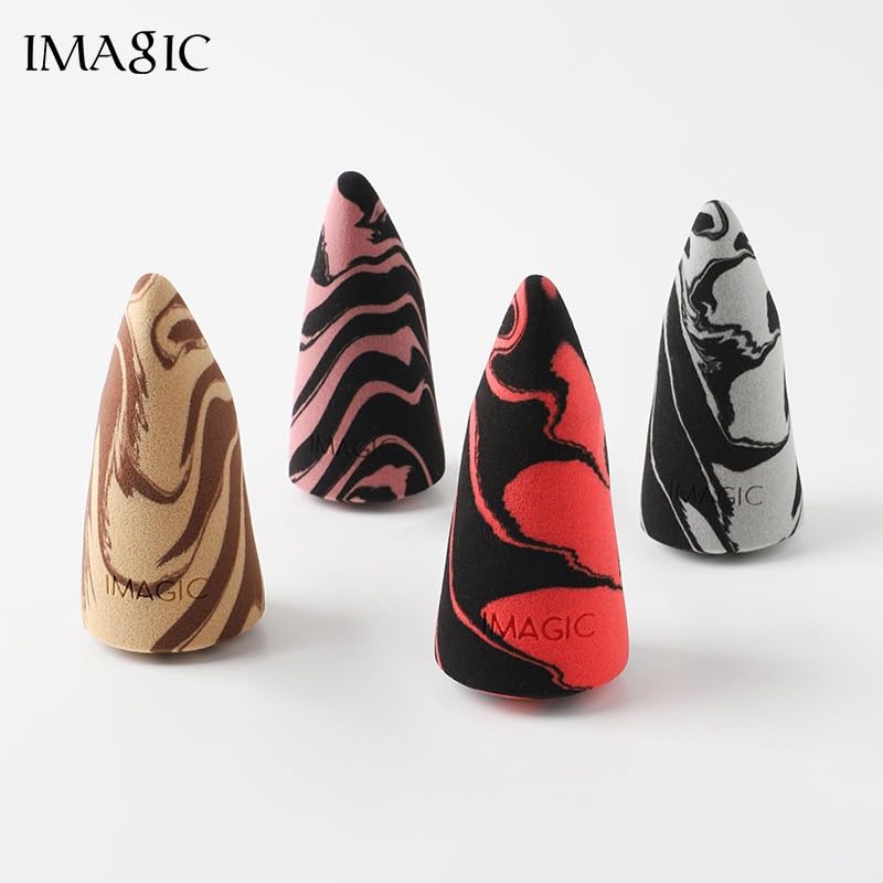 Image of IMAGIC PROfessional Cosmetic Duo Color Top Hill Makeup Sponge Wet & Dry Use Soft Non-latex Material Puff (02)