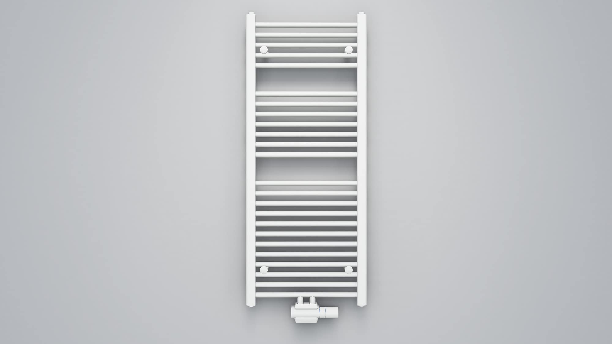 Radiateur de salle de bain prise inférieure centrale au design minimaliste