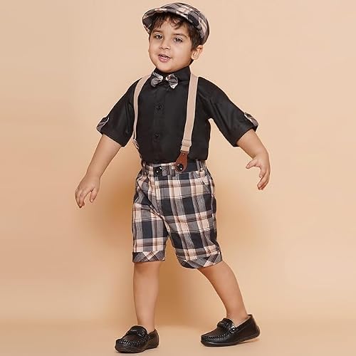 AJ DEZINES Kids Casual Wear Clothing Cotton Shirt Short Set For Boys 6 AJ DEZINES Kids Casual Wear Clothing Cotton Shirt Short Set For Boys - Image 6