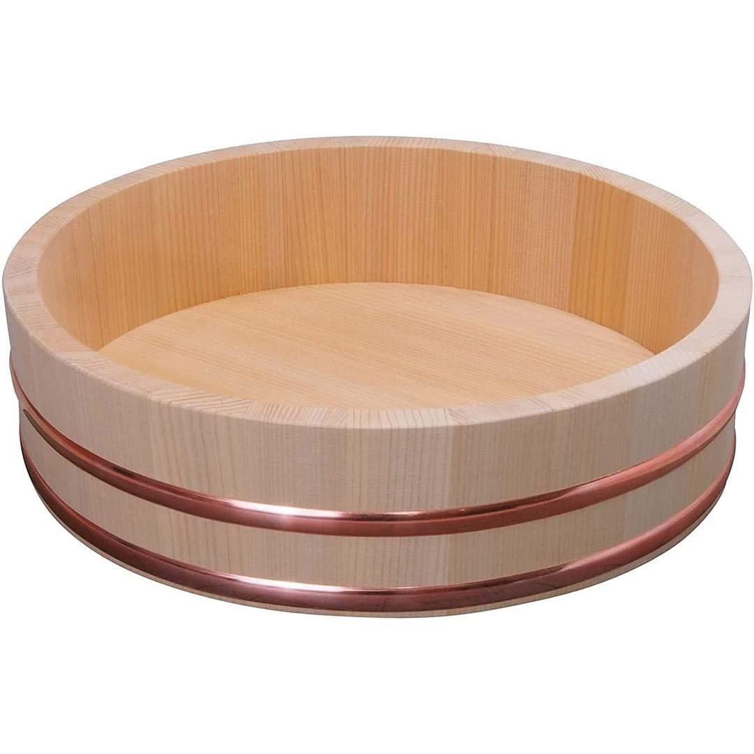 Buy Tikusan Wooden Hangiri Sushi Oke Rice Mixing Tub PP Band Made in