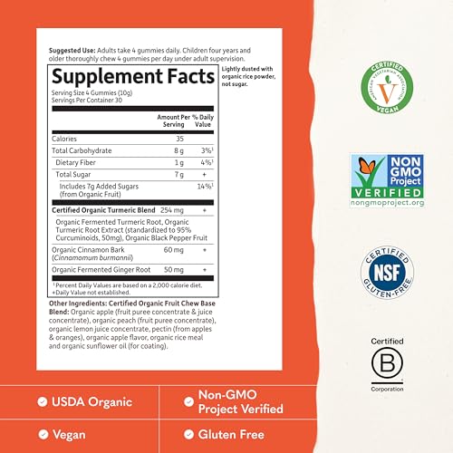 Garden of Life Organics Turmeric Inflammatory Response Gummies - image 3