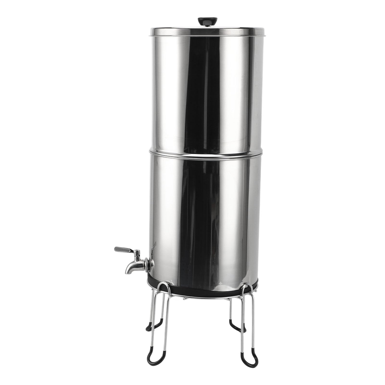 Struttura di Filtraggio dell'Acqua in Acciaio Inossidabile, Filtrazione a Gravità 2,9 GAL con Grande Capacità per Campeggio, Leggero e Portatile per Uso Versatile