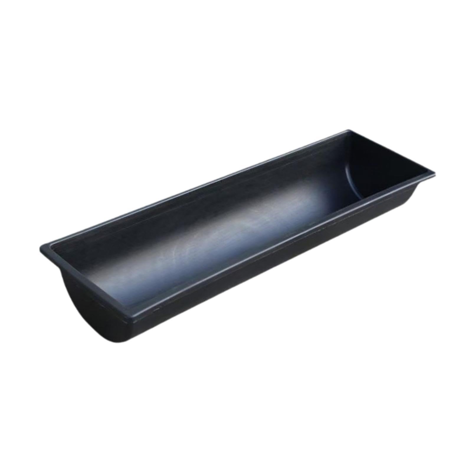 Comedero para Ganado Abrevadero para Ovejas Alimentador para Terneros Y Contenedor Agrícola con Diseño Espacioso Que Reduce Desperdicio Adecuado para, 45 Cm X 25 Cm Negro