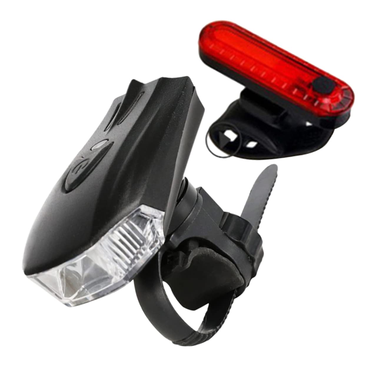 BESPORTBLE 1set USB Rechargeable Bike Light Front and Rear Cycling Lights Design for Night Riding Easy Installation Compact and Practical for Cyclists