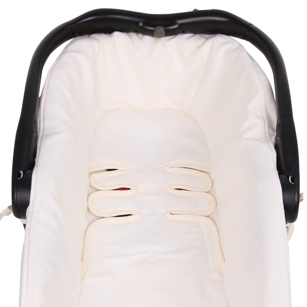 Funda Capazo Jane Matrix Light 2 PIQUE CRUDO - Acolchado Transpirable- (100% Algodón)