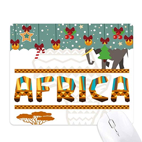 Tapis de souris éléphant savane en caoutchouc souple et durable