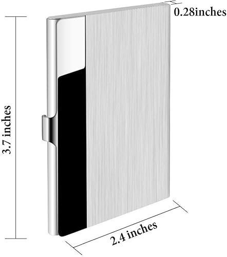 Miniatura 2 de Tarjetero profesional de acero inoxidable delgado diseño estuche para tarjetas de visita mantener las tarjetas de visita en perfectas condiciones,