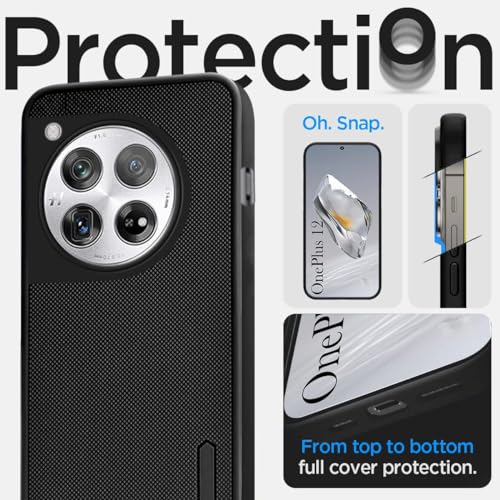 Image of Jkobi Back Case Cover for OnePlus 12 5G (Grip Design | Slim and Light Weight | Soft Touch and Feel | Black)