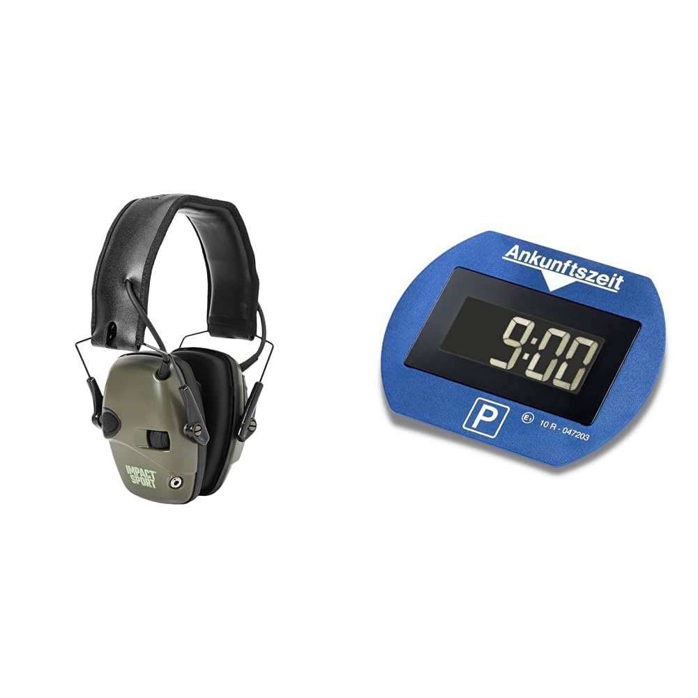 Howard Leight Honeywell 1013530 Impact Sport Ohrenschützer & Needit Park Lite Parkuhr mit Zulassung vom Kraftfahrt-Bundesamt Spart Zeit und Geld Dank automatischer Aktivierung