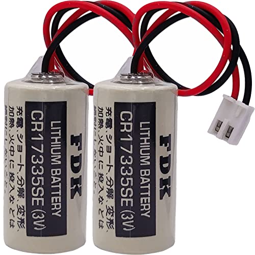 2 PCS FDK CR17335SE 3V PLC Battery for Epson Robot Controller RC Series Battery R13B060003 Non-Rechargeale
