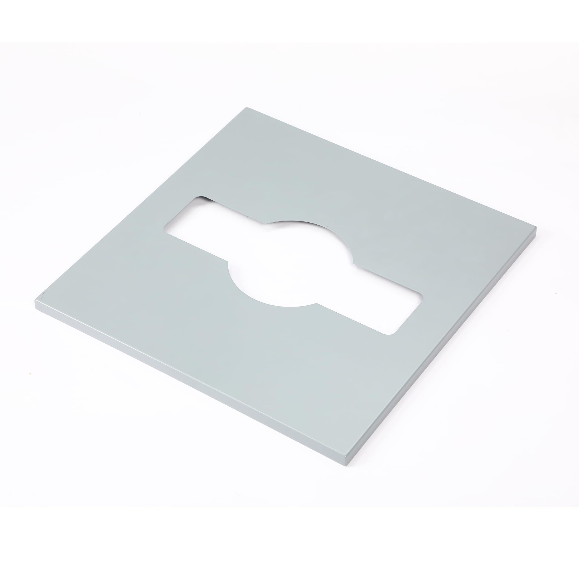 Alpine Industries Mixed Lid 29 Gallon Sturdy Steel Cube Recycling Container, Square Opening - 3 Color Cans Available Sold Separately (Lid Mixed