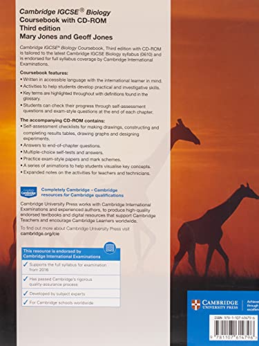 Cambridge IGCSE(r) Biology Coursebook with CD-ROM (Cambridge International IGCSE) - Image 2