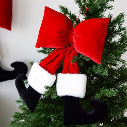 Decoraciones navideñas para árbol con gran nudo para interior 4