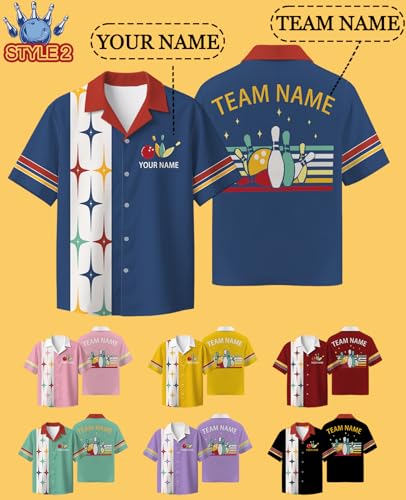 Custom Bowling Shirts for Men Women Unisex Retro Vintage Personalized Bowling Jerseys with Team Name Customized Funny Gifts3