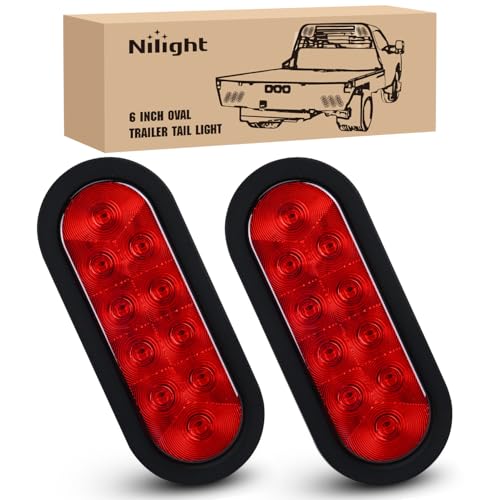 Nilight 6 inch Oval LED Tail Lights