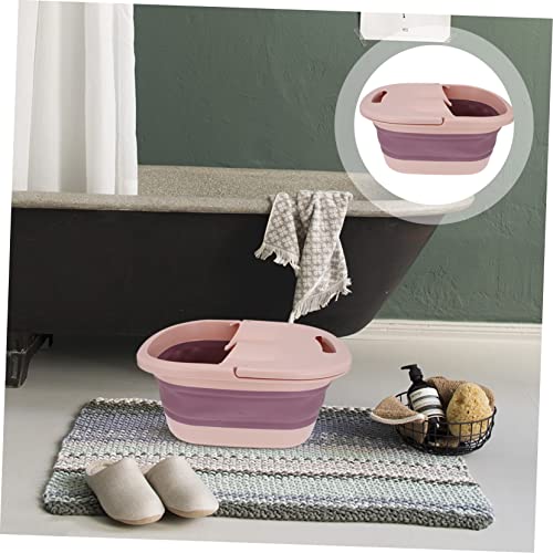 Tina plegable para baño de pies con masaje portátil miniatura 4