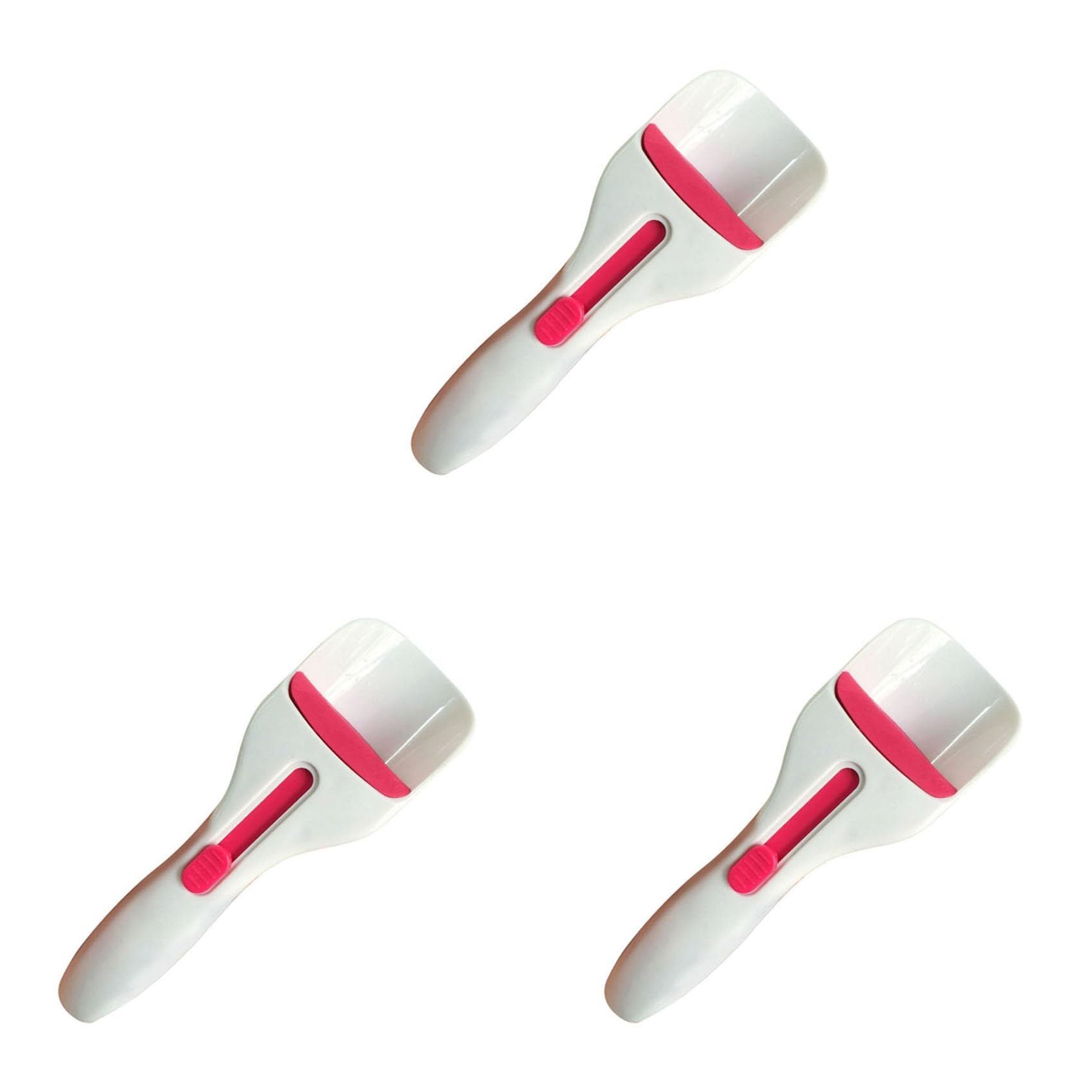 Hndhbfgrt 3pcs Cake Batter Distribution Scoop, One-Touch Sliding Button Dispenses Batter, Home Batter Dispenser Baking Tool