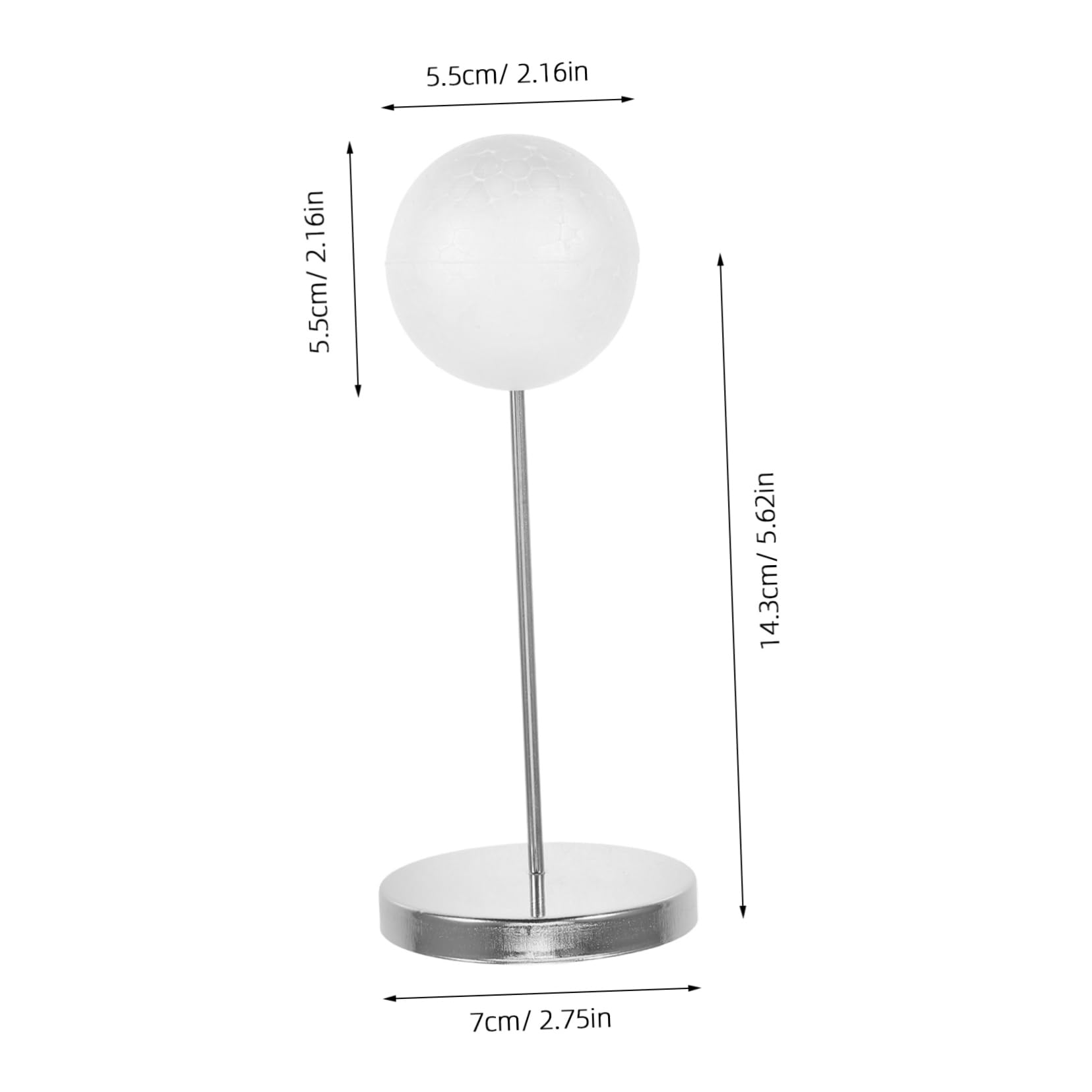 LIFKOME Doll Wig Stand Holder Metal Foam Styling Head Organizer for Travel Display Prevents Damage Deformation for Dolls Hair Extensions and Salon Accessories