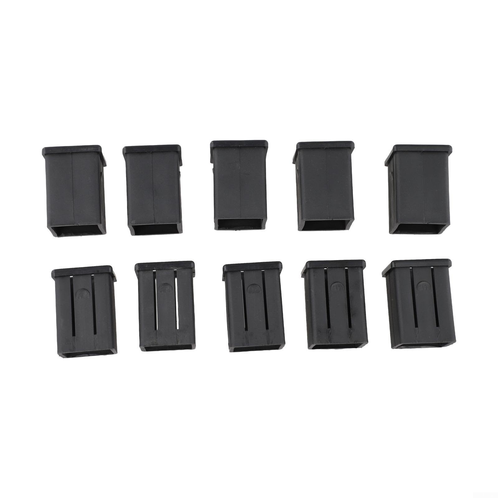 Paquete de 10 insertos cuadrados de tubo convertidor, adaptador interior de plástico reductor de 40 x 40 mm a 30 x 30 mm para tubos deslizantes de equipos de fitness, ajuste de altura a