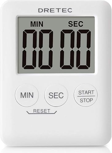 Shot Go también para bolsillo en el pecho un dretecTemporizador digital de visualización plana "poketti White t-307wt