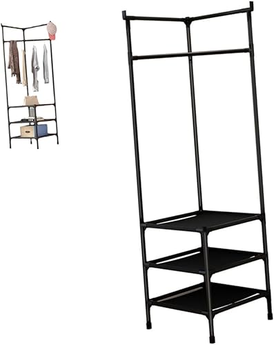 Miniatura 1 de Cabilock Perchero de metal, negro, abrigo, ropa