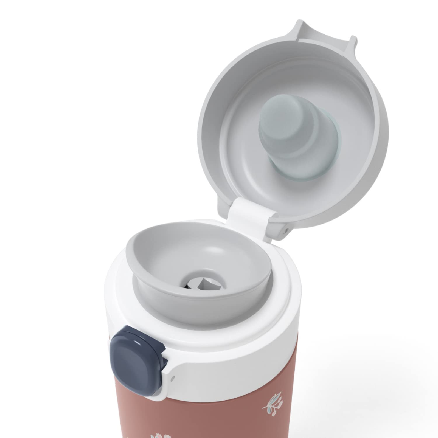 monbento - Borraccia Termica Bambini MB Pop Fox - Volpe - 360ml - Ermetica - Bevande Calde/Fresche fino a 12 Ore - Piccola Bottiglia Bambini Scuola/Parco o Adulti Borsetta - Senza BPA - Rosa Cannella