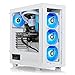 Thermaltake LCGS View 460 Gaming Desktop (AMD Ryzen™ 5 7600X, 32GB 5600MT/s DDR5 RGB Memory, NVIDIA® GeForce RTX™ 4060, 1TB NVMe M.2, WiFi, Windows 11) V35S-B650-460-LCS,Black
