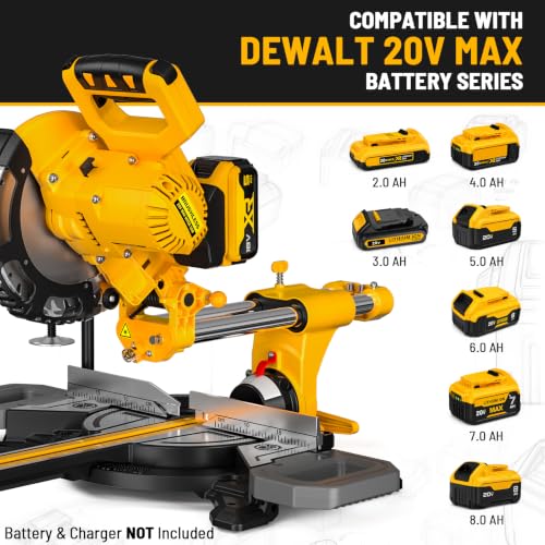Baikemon 8-1/4-Inch Cordless Sliding Miter Saw