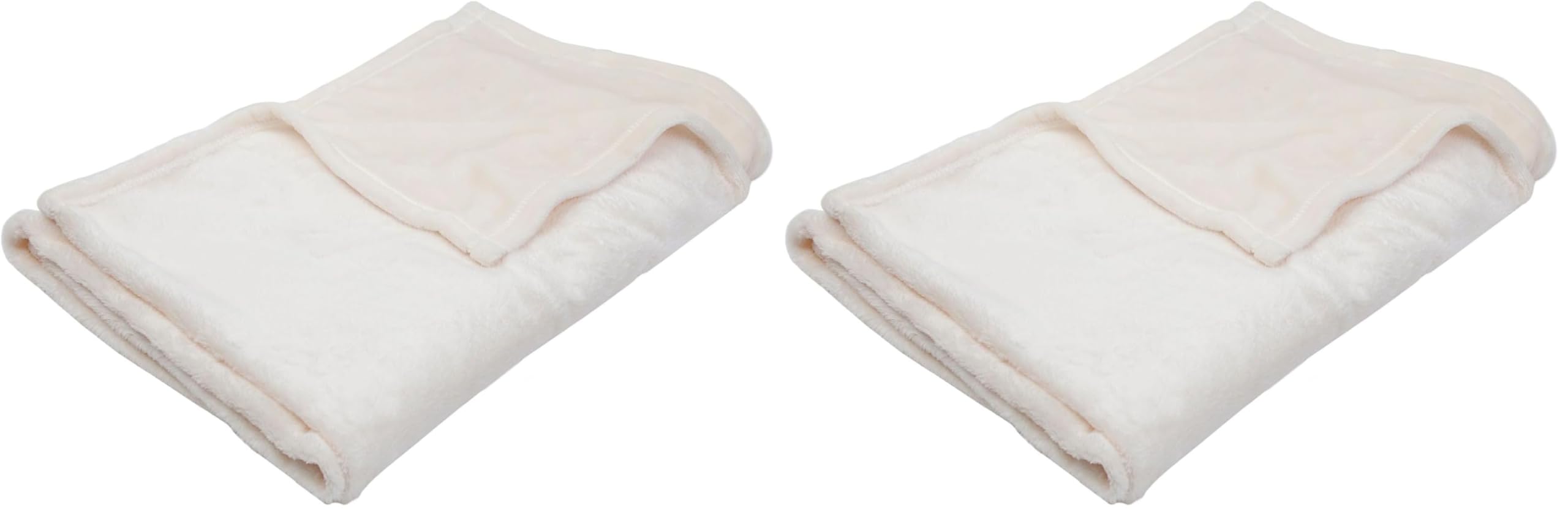 Couverture 75 x 100 cm Babycalin écru au tissage délicat premium