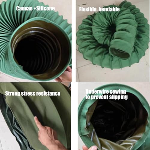 Tuyau de ventilation flexible en toile de 5m pour CVC - 3