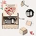 Imagen de Qzakce Cajas Musicales de Madera Manivela Caja de Música Can't Help Falling in Love Retro Music Box Mejor Regalo para Cumpleaños Navidad San Valentín para Pareja Esposa