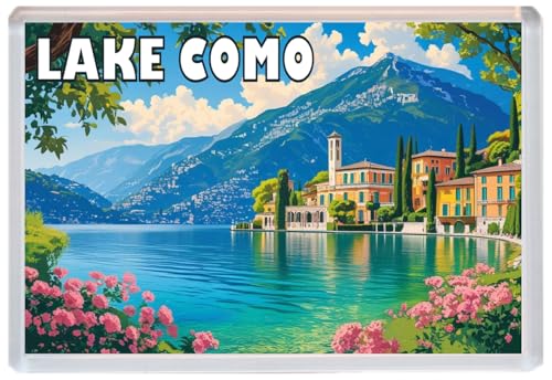 Lake Como - Italy - Jumbo Artistic Fridge Magnet 96 x 67mm
