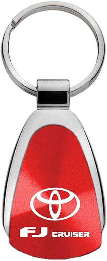 AU-TOMOTIVE GOLD Tear Drop Key Chain for Toyota FJ Cruiser Red
