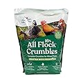 Manna Pro All Flock Crumbles, Crafted with Probiotics for Gut Health & Digestion, 16% Protein for Mixed Flocks with No Artificial Colors or Flavors, Crumbled for Easy Feeding, 8 lbs