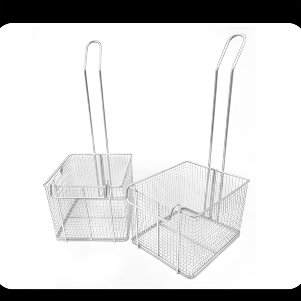 Cestini per friggere Confezione da 2 cucchiai for cestello in acciaio inox for patatine fritte