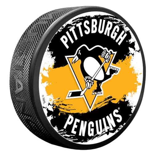 Sports Decor Splash Puck (Pittsburgh Penguins)