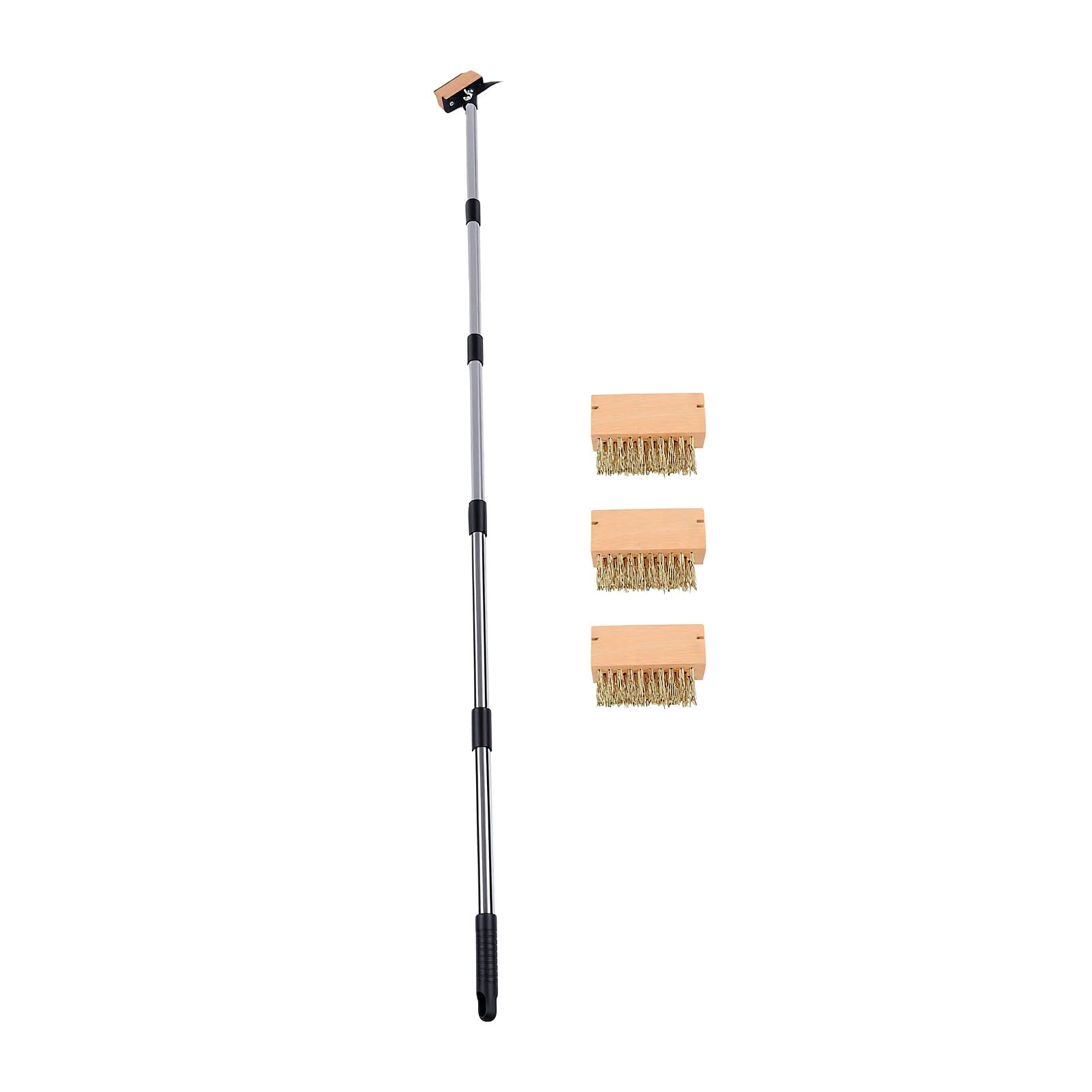 ZJchao Brosse de Désherbage à Long Manche, Brosse de Jardin Réglable