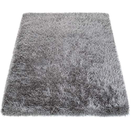 Amazon Brand - Umi Alfombra Salon Grandes Dormitorio Shaggy Pelo Largo Moderna Suave Color Pastel Brillante, Color:Gris,...
