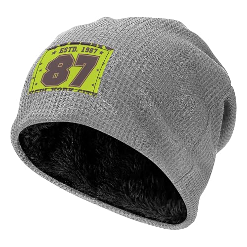 Bonnet coupe-vent chaud gris clair 7 unisexe fini les oreilles froides