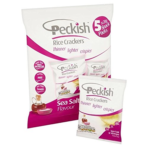 Peckish Salt & Vinegar Rice Crackers 20g x 5 per pack